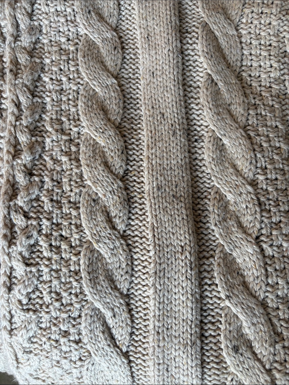 Men's Cream Scarf - Elegant Winter Accessory